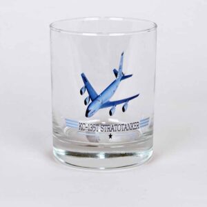 SMAM KC-135T Stratotanker Rocks Glass