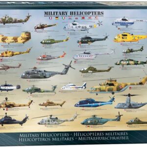 Military Helicopters - 1000 Piece Jigsaw Puzzle